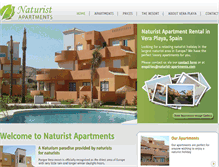 Tablet Screenshot of naturist-apartments.com